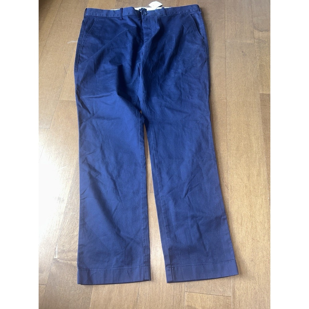 J.Crew Flex Straight Navy Dress Pants 38x32 Men Stretch Chinos